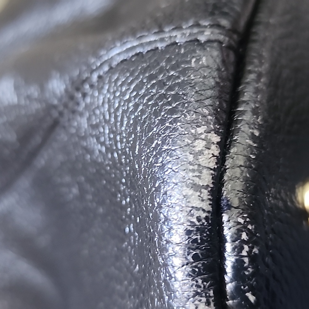 Vicenzo Black Genuine Leather Slouchy Shoulder Bag with Strap - Picture 9 of 16